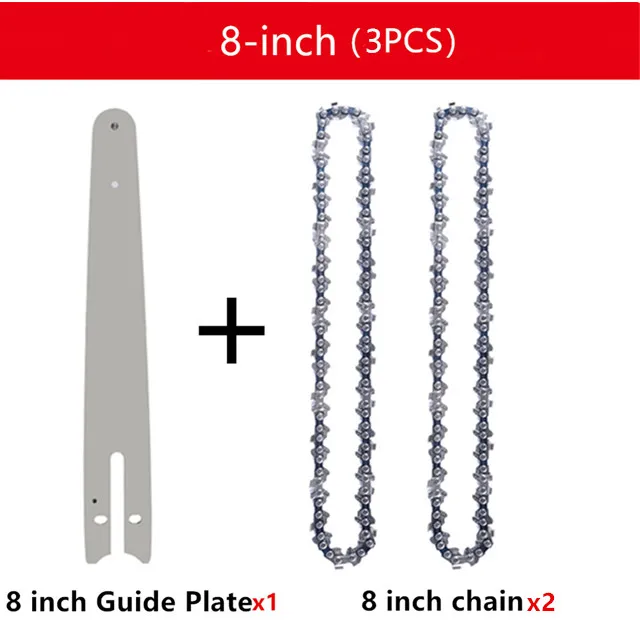 Chainsaw Spare Chain Replacement 4" 6" 8" For Mini Electric Chainsaw - Image 14