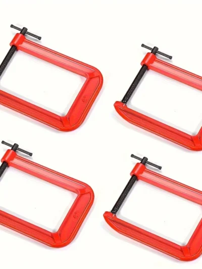 G Clamp Deep Reach C Clamp,4 Inch C-Clamp Set Industrial Strength C Clamps