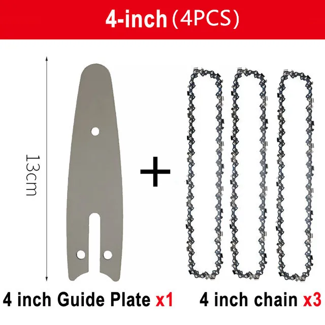 Chainsaw Spare Chain Replacement 4" 6" 8" For Mini Electric Chainsaw - Image 10
