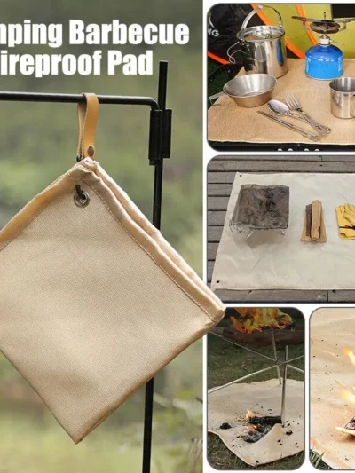 BBQ Fireproof Mat Fire Pit Mat for Decking Camp Grill Mat Flame Retardant Mat