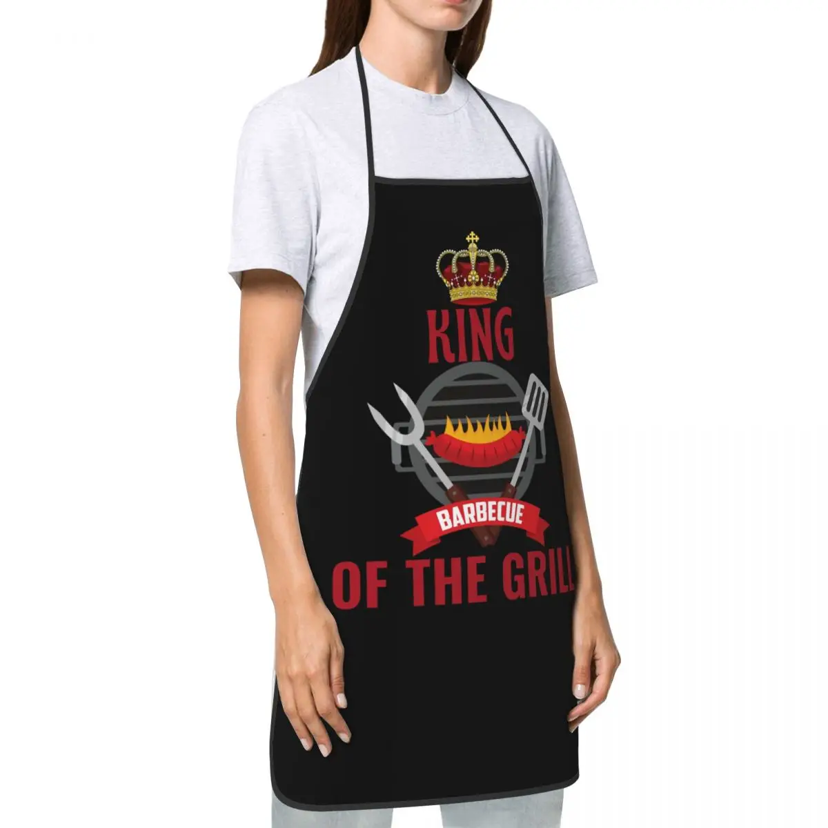 BBQ Master King Of The Grill Bib Apron - Image 3