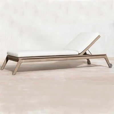 Outdoor patio teak sofa rattan table and chairs garden lounge furniture villa balcony rattan chair - Image 28