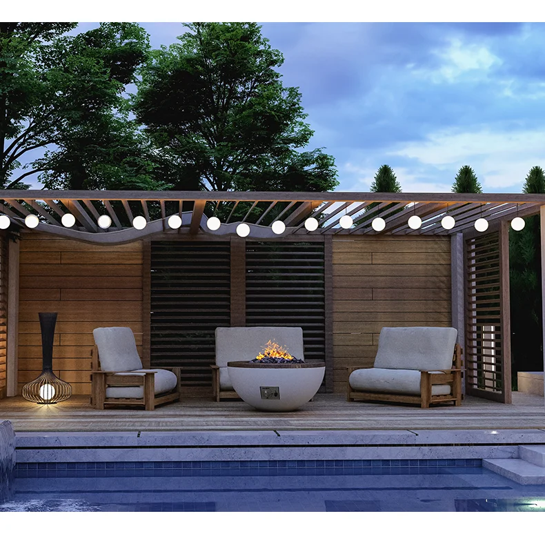 Outdoor winter heaters home gardening decor fireplace concrete fire pit - Image 2