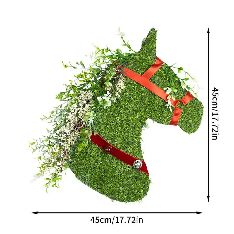 Garland Horse Outdoor Christmas Wreaths For Front Door - Image 6