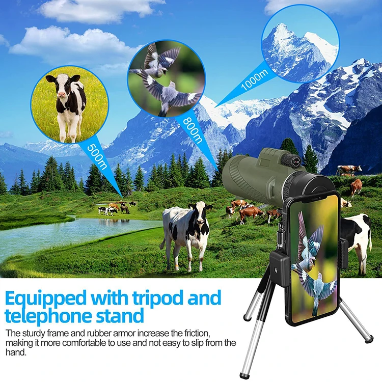 Portable Zoom HD 5000M Telescope Folding Long Distance Mini Powerful Telescope - Image 13