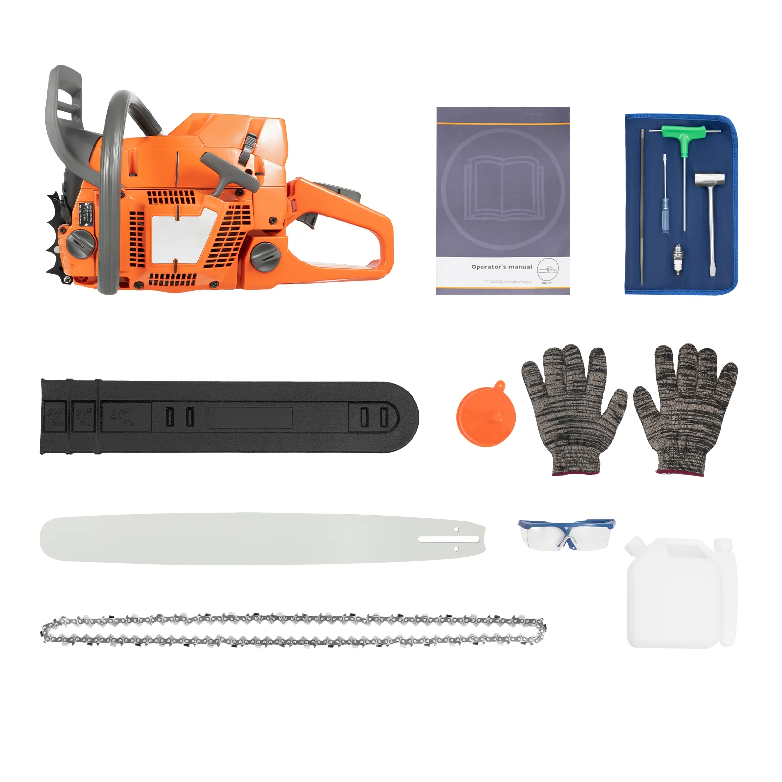 72CC 24 Inch Gas Chainsaw 2-Stroke Portable Gasoline Powered Chain Saw - Image 2