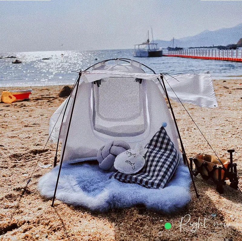 1:6 1:12 Dollhouse Outdoor Tent Set Mini Doll Travel Camping Kit Doll House Miniature Garden Micro Scene Decor Photo Props Toy - Image 4