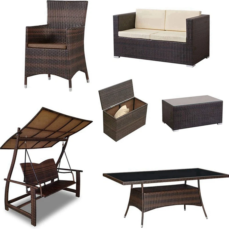 3X Wicker Repair Kit, Plastic Rattan For Patio Chair Repair Flat Wicker Furniture Repair Replacement - Image 5