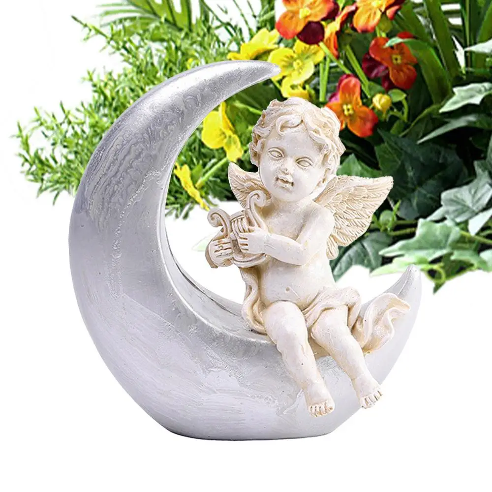 Angel Statues For Garden Angel Sculptures Ornament For Outside Angel Garden Statue Decor Waterproof Outdoor Garden Praying Angel - Image 8