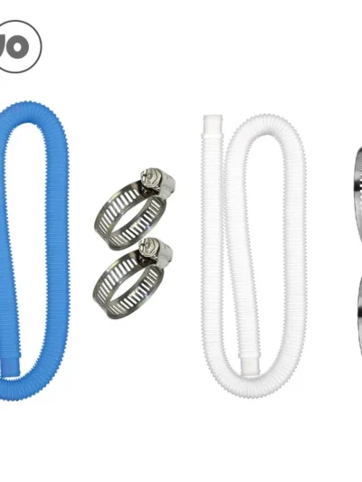 2pcs 1m For Intex 1-1/4 Inch Accessory Hose Above Ground Pool Swimming Pool Pump Blue White Replacement Hose