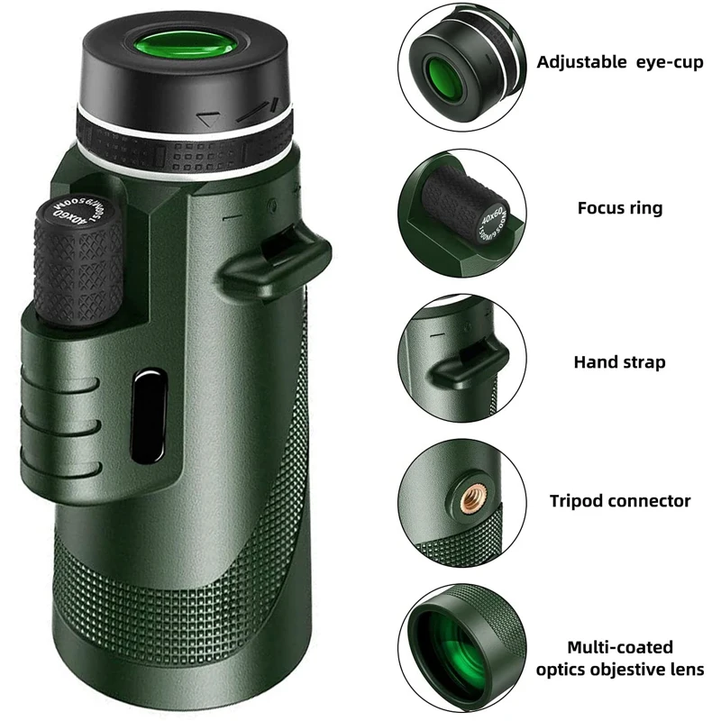 Portable Zoom HD 5000M Telescope Folding Long Distance Mini Powerful Telescope - Image 5