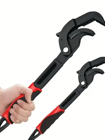 Multifunction Auto Power Grip Pipe Wrench Metal Self Adjusting Spanner