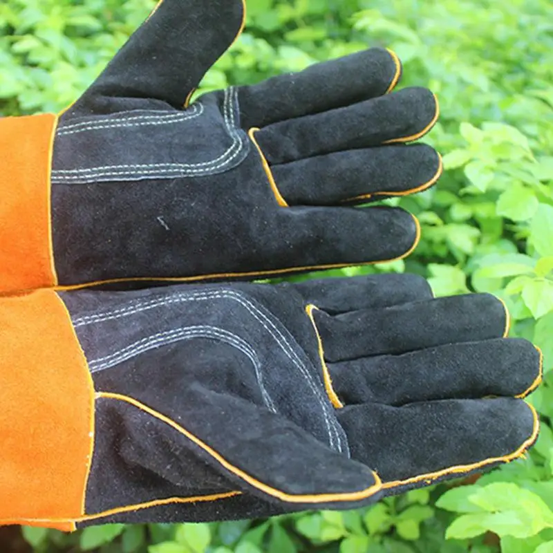 1 pair of High Temperature Resistance Oven Mitts Fireproof Barbecue Heat Insulation Microwave Oven Gloves - Image 6