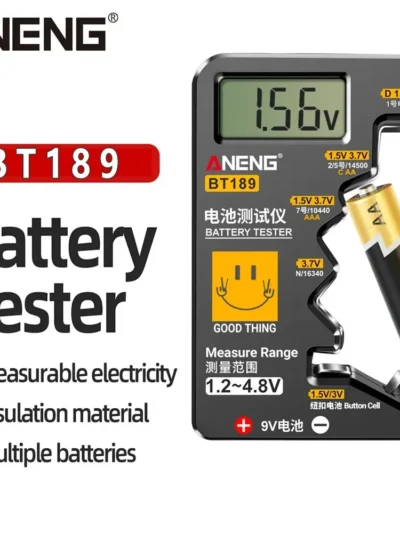 ANENG BT189 Button Cell Battery Tester 9V N D C AA AAA