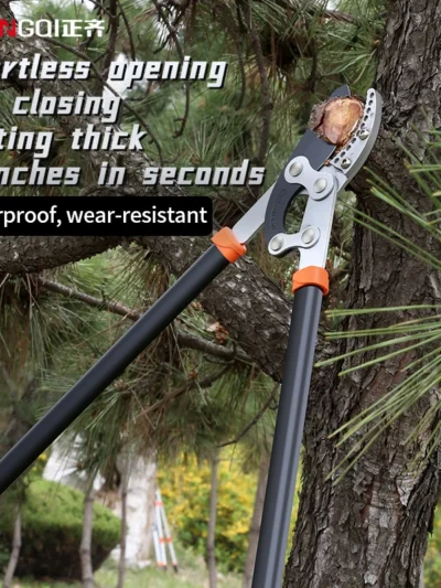 ZHENG QI Garden Branch Scissors Stretchable SK5 Steel Gardening Fruit Tree Pruning Shears