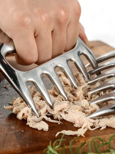 Meat Fork Shredder Barbecue Fork Bear Claw Meat Separator Handle Kitchen Food Fork Meat Slicer BBQ Grill Meat Handler Kitchen