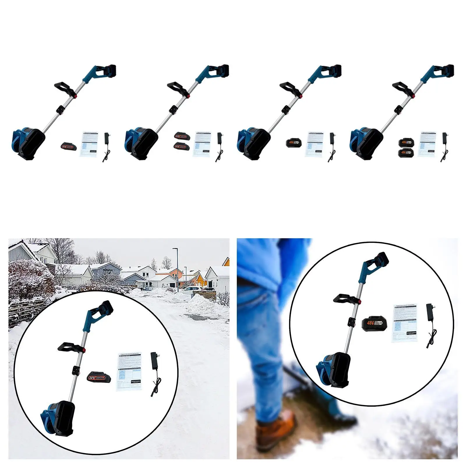 Electric Snow Blower Snow Remover Snow Snow Clearing for Yard Patio Driveways - Image 3