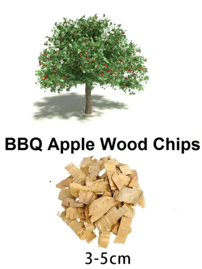 450g Apple Wood Chips For Smoke Generator Grilling Chunks Flavor Cook