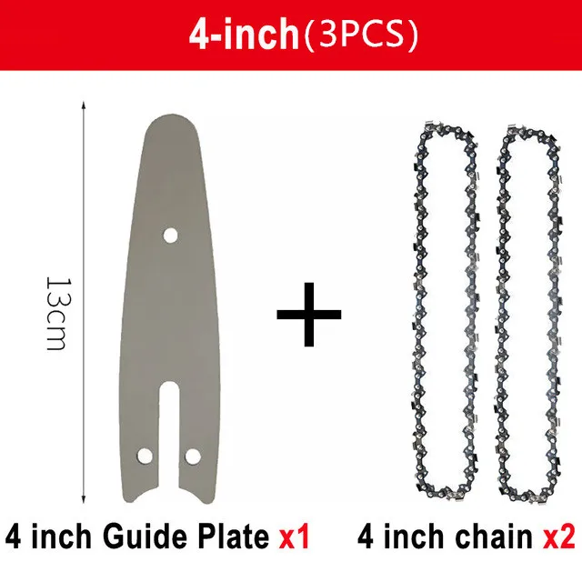 Chainsaw Spare Chain Replacement 4" 6" 8" For Mini Electric Chainsaw - Image 7