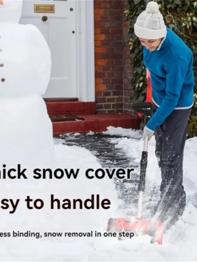 Cordless Snow Removal Machine Lithium Battery Electric Snow Plow Small Snow Clearing Equipment for Road Snow Shoveling