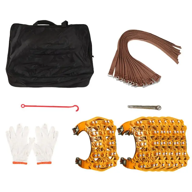 6pcs Car Snow Chains Off-Road Vehicle Sedan For SUV Car Tire Supplies Auto Tire Snow Chains Anti-Skip Belt Safe Driving Tool - Image 6