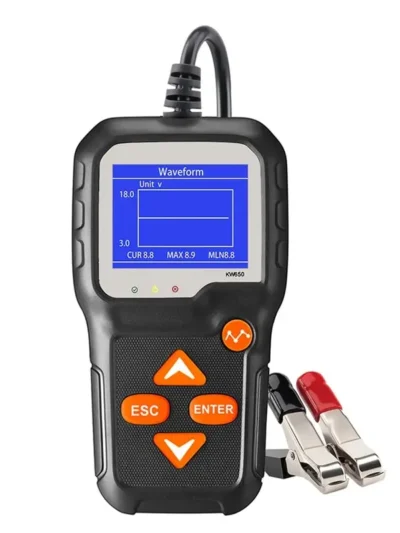 KW650 Battery Tester High Precision Color Screen 6V to 12V Car Motorcycle Battery Car Lawn Mower Imported Chip Battery Tester