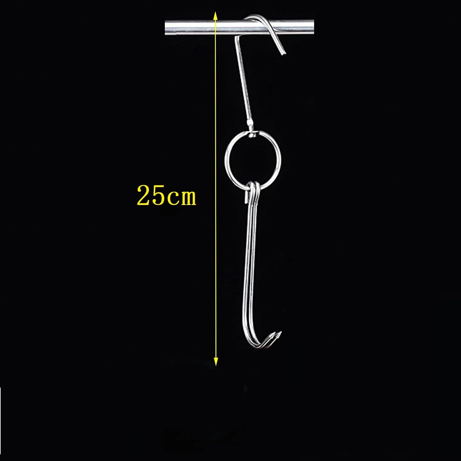 Stainless Steel Meat Hooks with Double Hook Poultry Roast Duck Bacon Hanging Hook Grill Hanger for Drying Cooking BBQ Utensils - Image 7