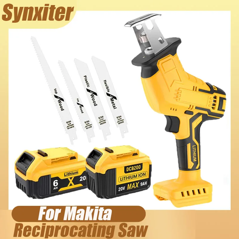 Cordless Reciprocating Saw For DEWALT DCB200 18V Battery Portable Electric Saw