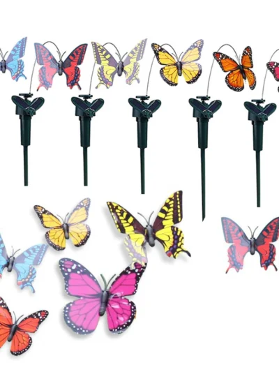 Solar Garden Dancing Fluttering Butterfly Ornaments