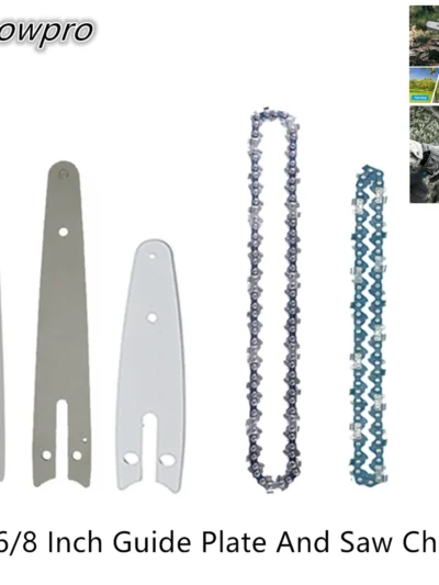 Chainsaw Spare Chain Replacement 4" 6" 8" For Mini Electric Chainsaw