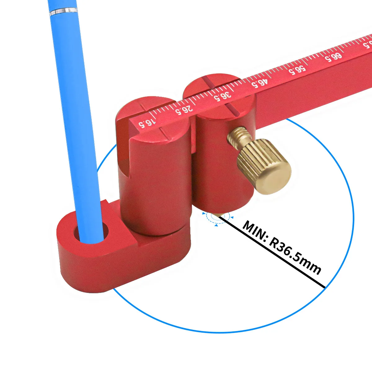 300mm Adjustable Drawing Circle Ruler,Aluminum Compass - Image 11