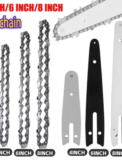 Electric Chainsaw 4 6 8 Inch Chains for 4/6/8 Inch Chain 6 Inches Electric Saw Parts 4 6 8 Inch Chainsaw Guide Plate
