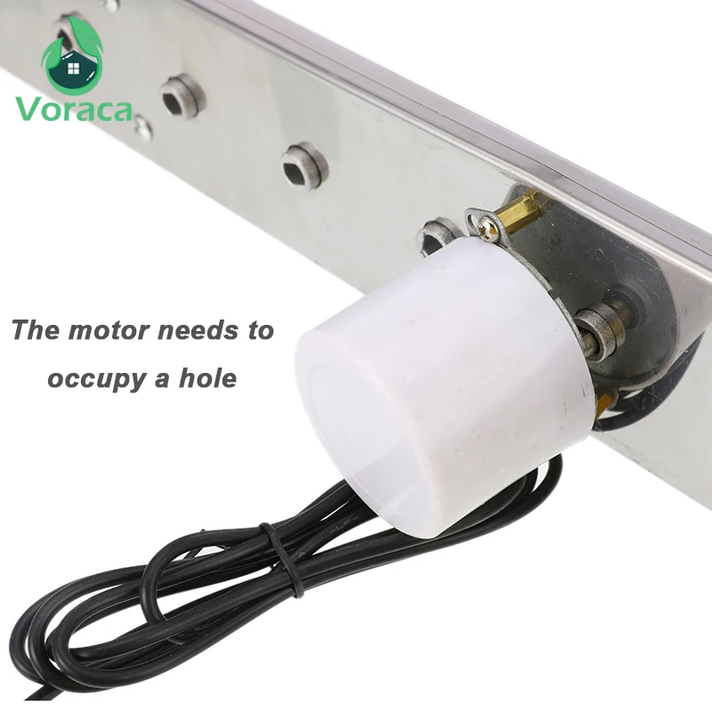 Automatic Adjustable Flipping Electric Barbecue Grill with 10 Stickers Stainless Steel BBQ Shelf 10 Holes Skewers Rolling Tools - Image 4