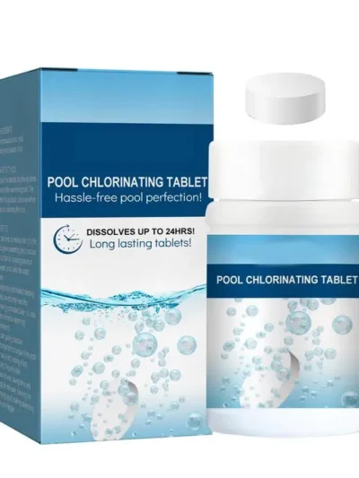 Chlorine Tablets For Pool 100Pcs/Box Swimming Pool Foaming Clarifier Ion Pills Chlorine