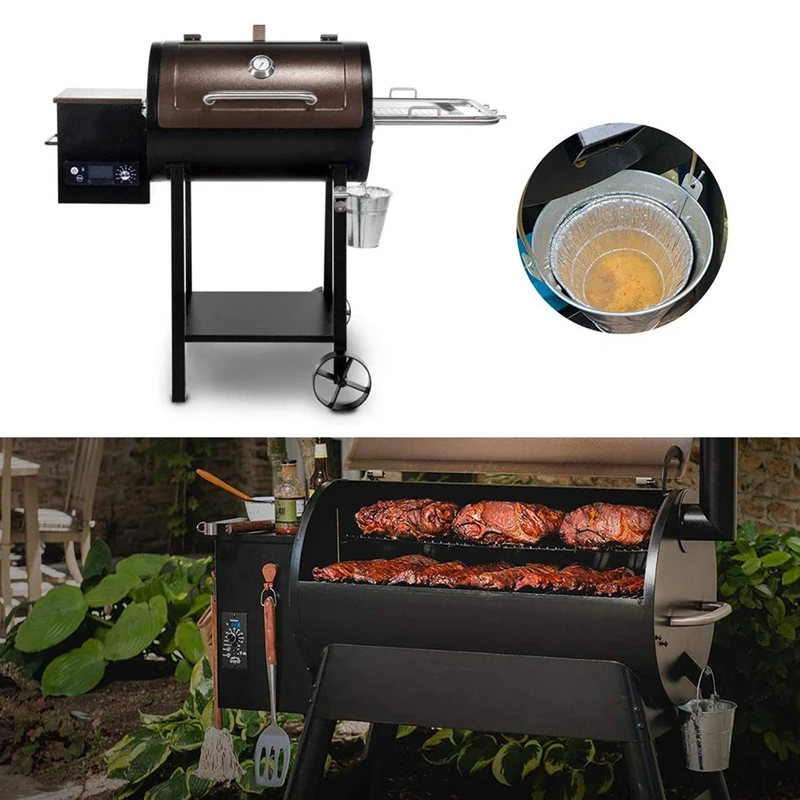 Disposable Grease Bucket Liners Fit For Traeger Wood Fired Pellet BBQ Grill Accessories - Image 4