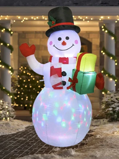 1.5M Inflatable Snowman Airblown Decor with LED Light