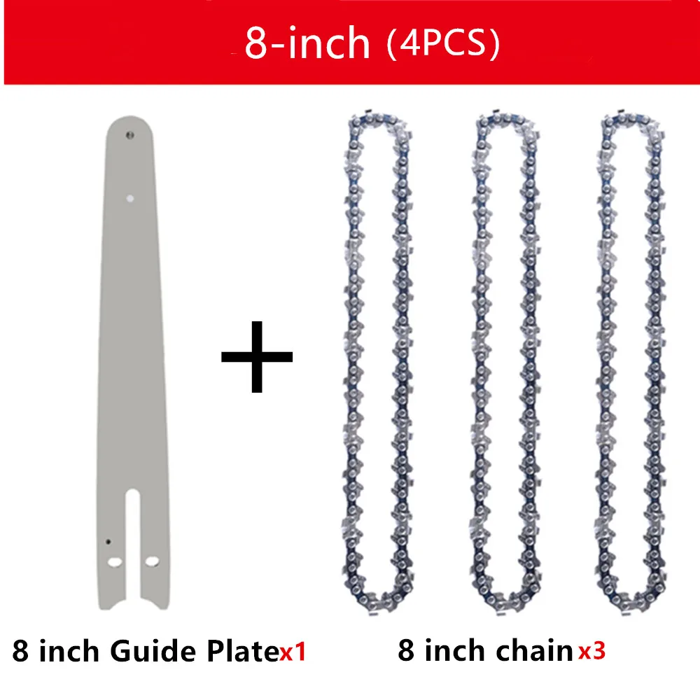 Chainsaw Spare Chain Replacement 4" 6" 8" For Mini Electric Chainsaw - Image 15