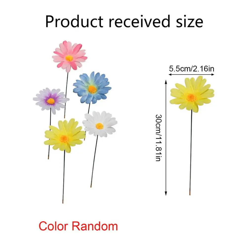 Daisy Flower Yard Stakes Garden Art Ornament Mother's Day Decoration Flower For Indoor Outdoor Lawn Porch Patio Farm decor - Image 7