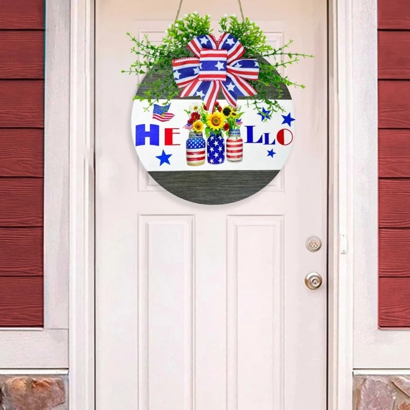 Christmas Wreath with Hello Sign for Indoor and Outdoor Decorations - Image 4