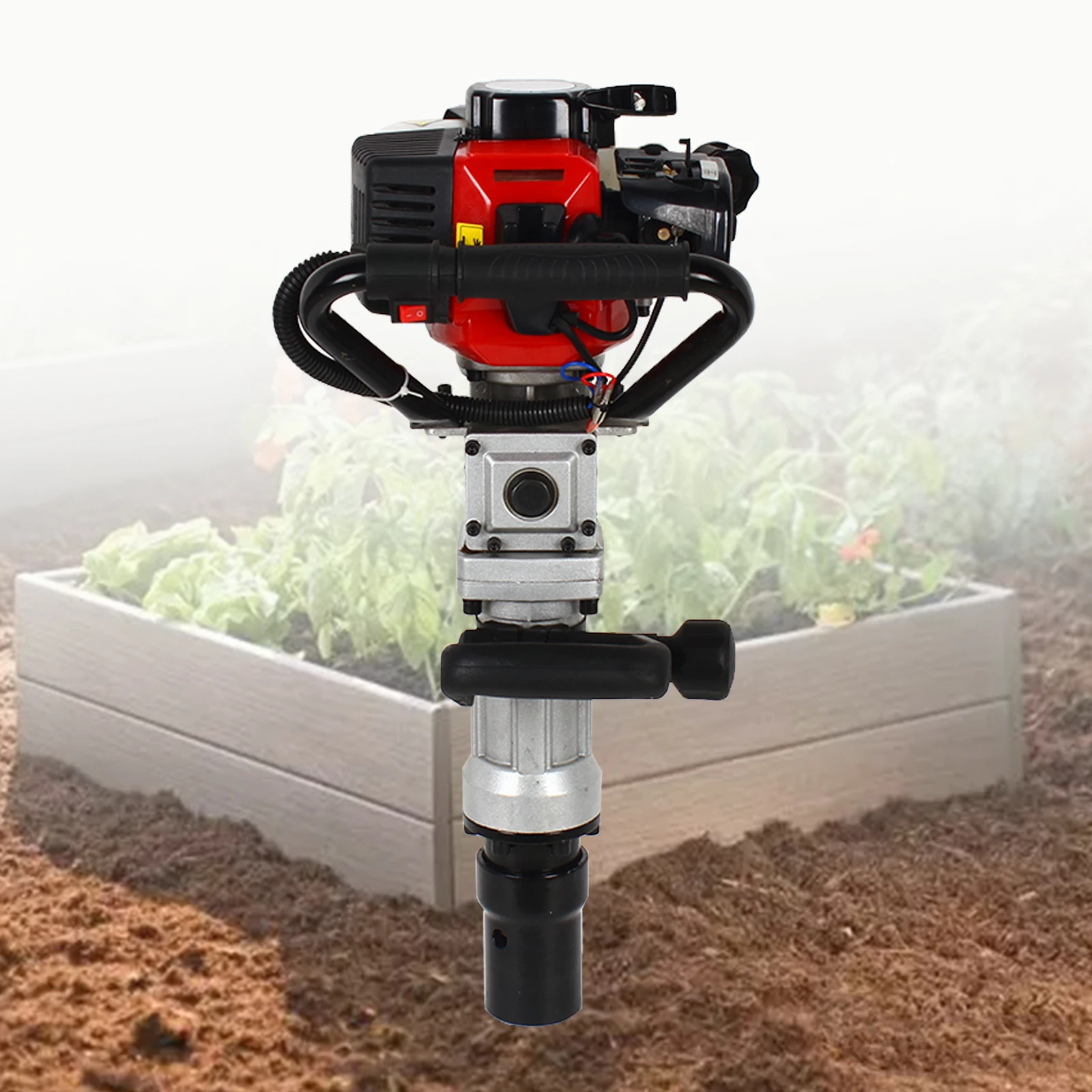 900W 2-Stroke Petrol Post Driver Piling Hammer - Image 2