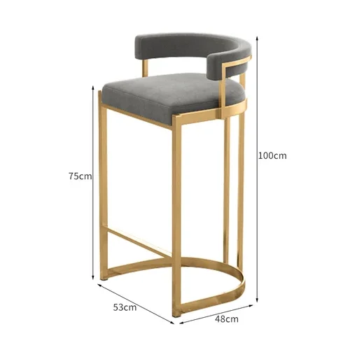 High Make Up Modern Bar Stools Luxury Party Gaming Library Computer Patio Bar Stool Set Saloon Party Sgabello Cucina Furniture - Image 16