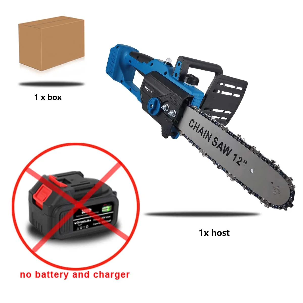 12 Inch Brushless Electric Chainsaw, Cordless For Makita battery - Image 8