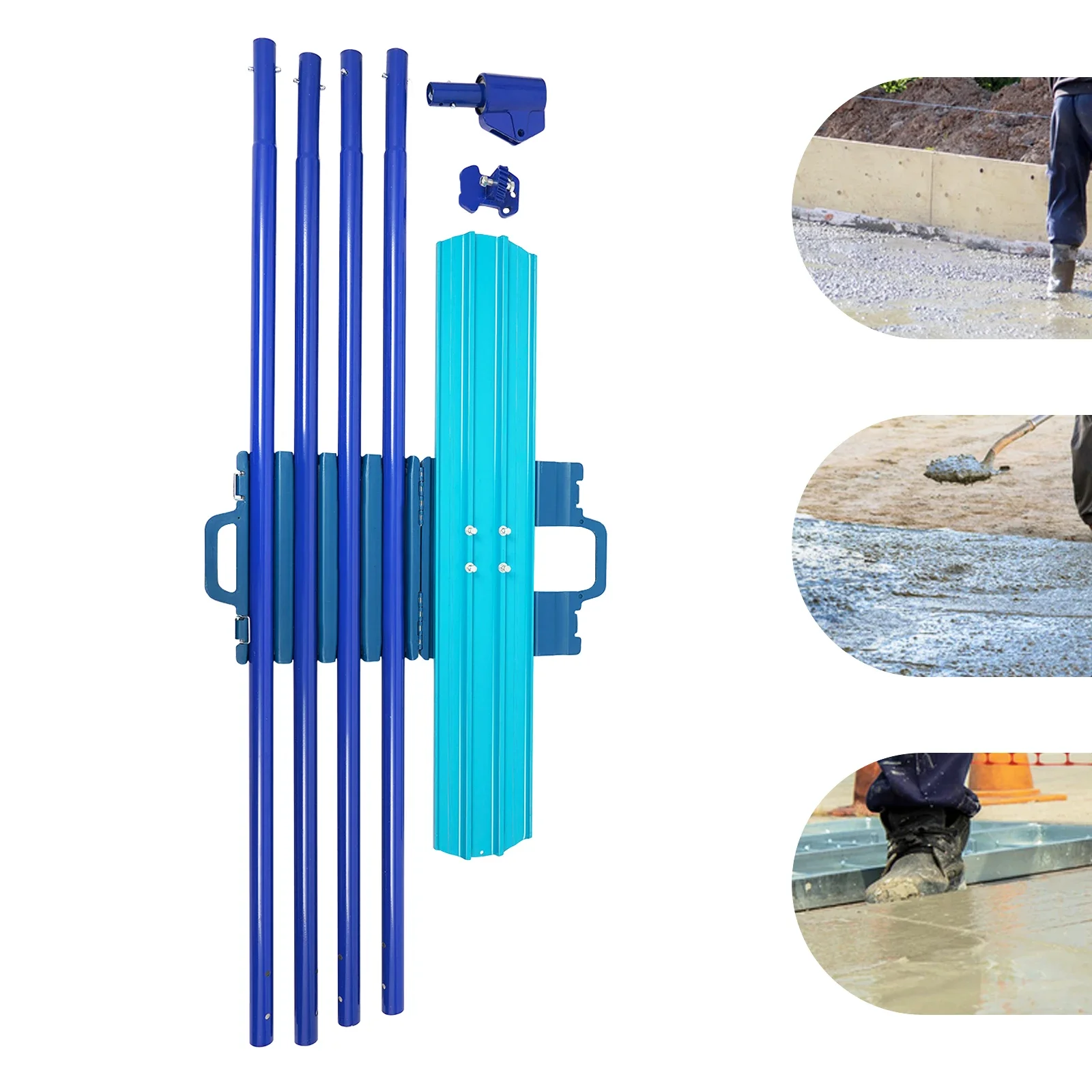 Trowel Concrete Kit Corrosion-Proof Concrete Smoothing Tool Set Effortless Cleaning Adjustable Bracket for Cement Work - Image 11