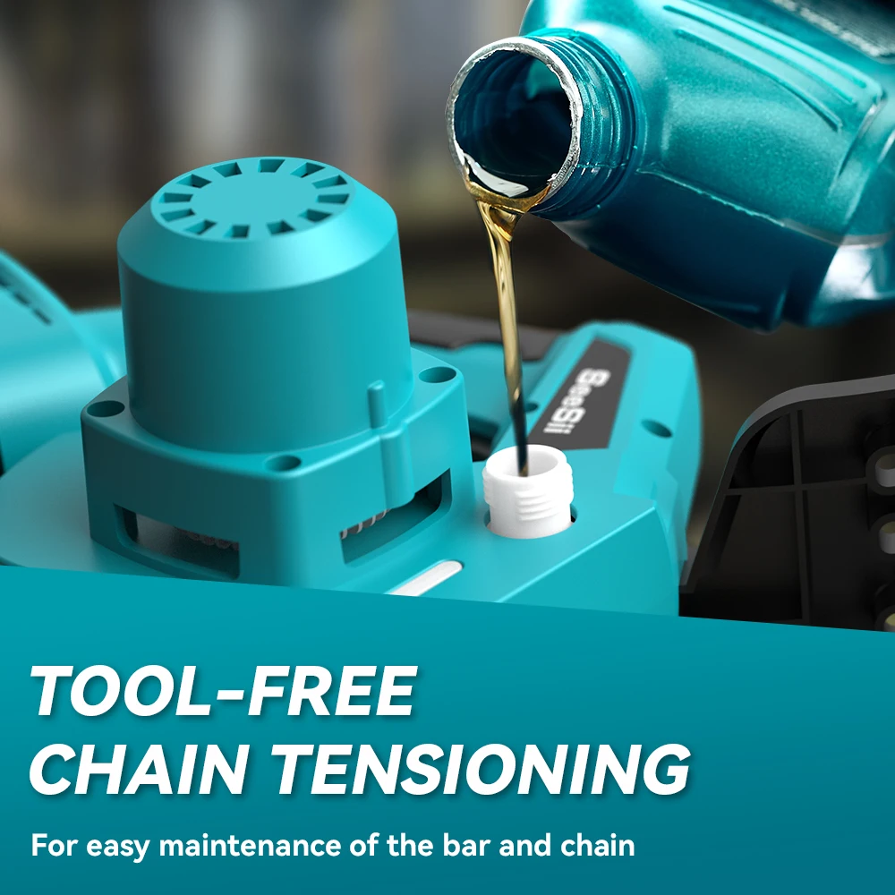 12 Inch Brushless Chainsaw Cordless Electric, Wood Cutting Garden Pruning Saw Power Tools For Makita 18v Battery - Image 6