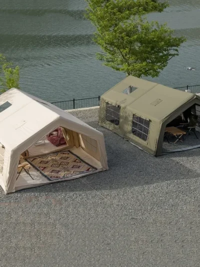 Outdoor Camping Tent, Large Inflatable Tent with Waterproof Function, Flysheet Suitable for Family Outdoor Camping