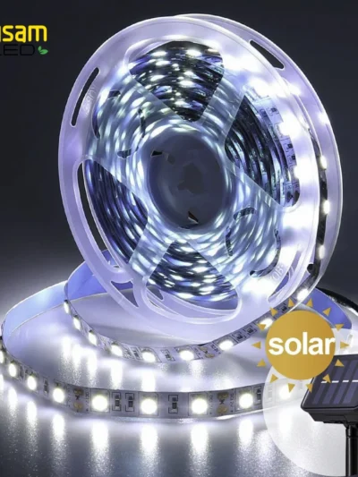 Solar LED Strip Lights for Garden Decoration, Outdoor String Lights, Street Garland, Waterproof Christmas Lamp