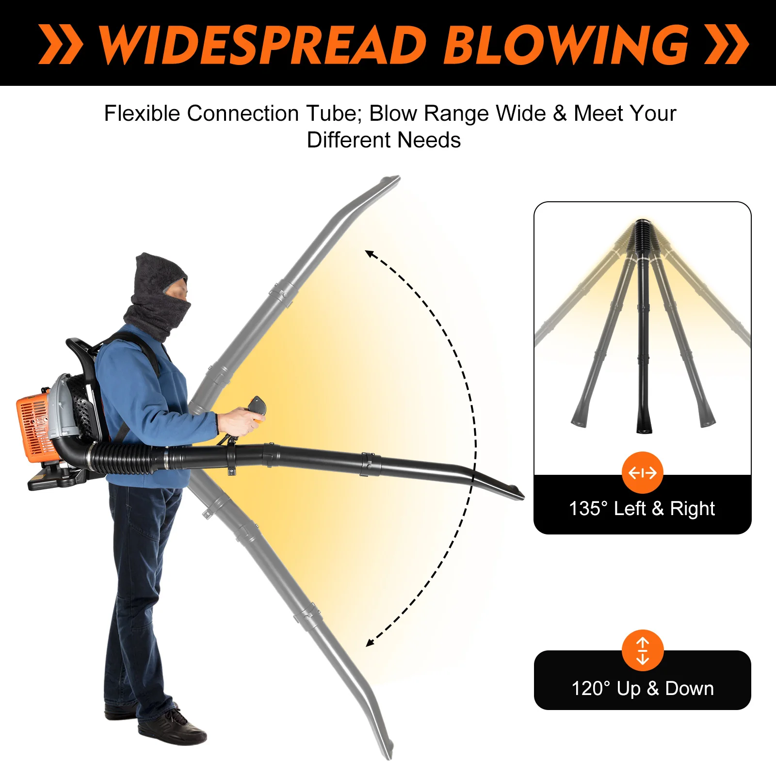 Backpack Leaf Blower 63CC 2 Stroke Gas Powered Leaf Blowers - Image 10