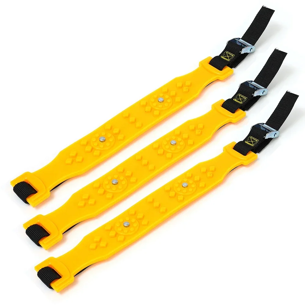 Car Snow Chains Winter Auto Motorcycle Bicycle Tire Anti-skid Bull Tendon Steel Nail Chain Adjustable Length Car Emergency Tools - Image 9