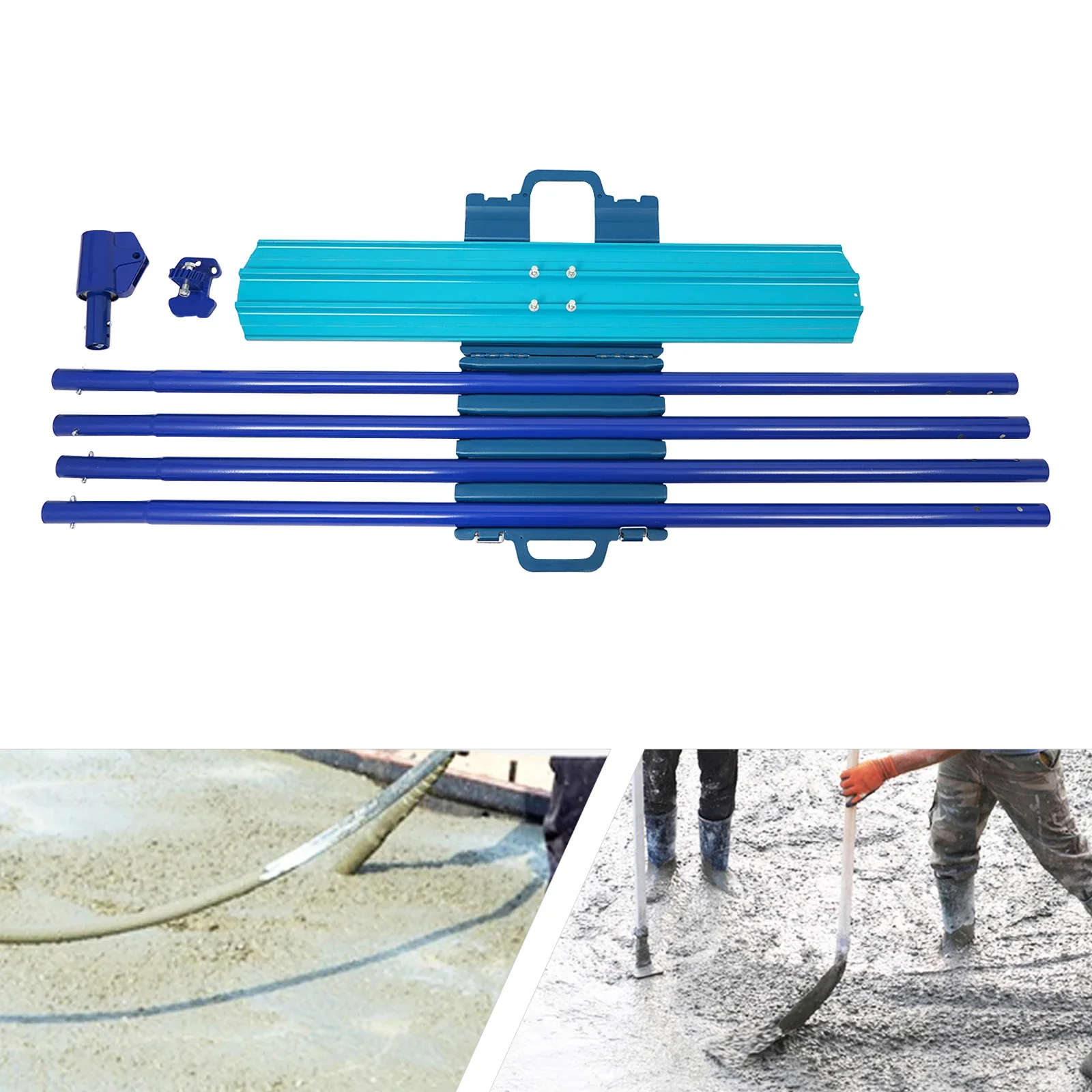 Trowel Concrete Kit Corrosion-Proof Concrete Smoothing Tool Set Effortless Cleaning Adjustable Bracket for Cement Work