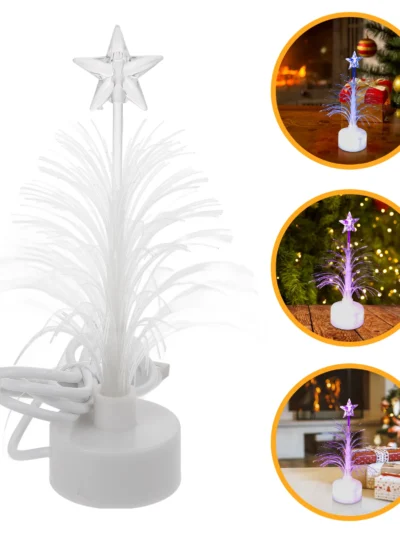 Christmas Decor Decorations Fiber Optic Lights Outdoor Desktop Simulation Trees Car Office